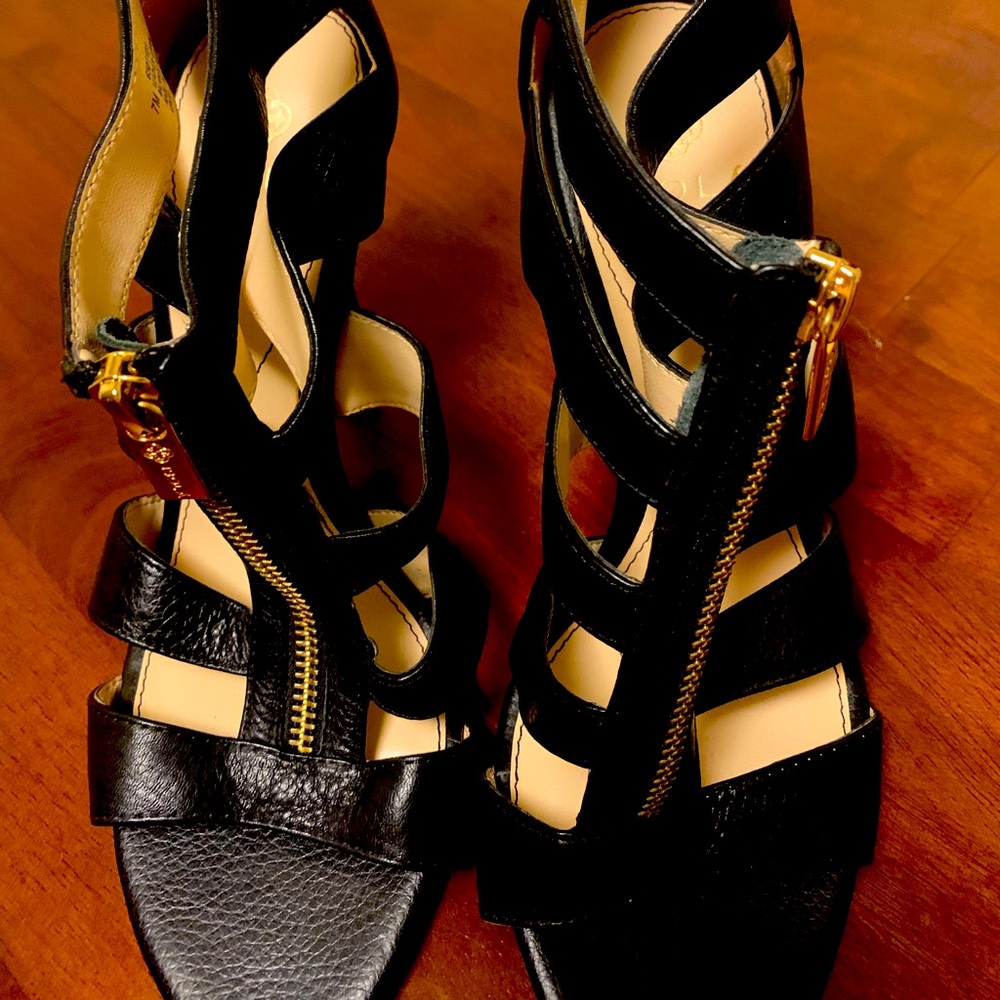 Leather heels